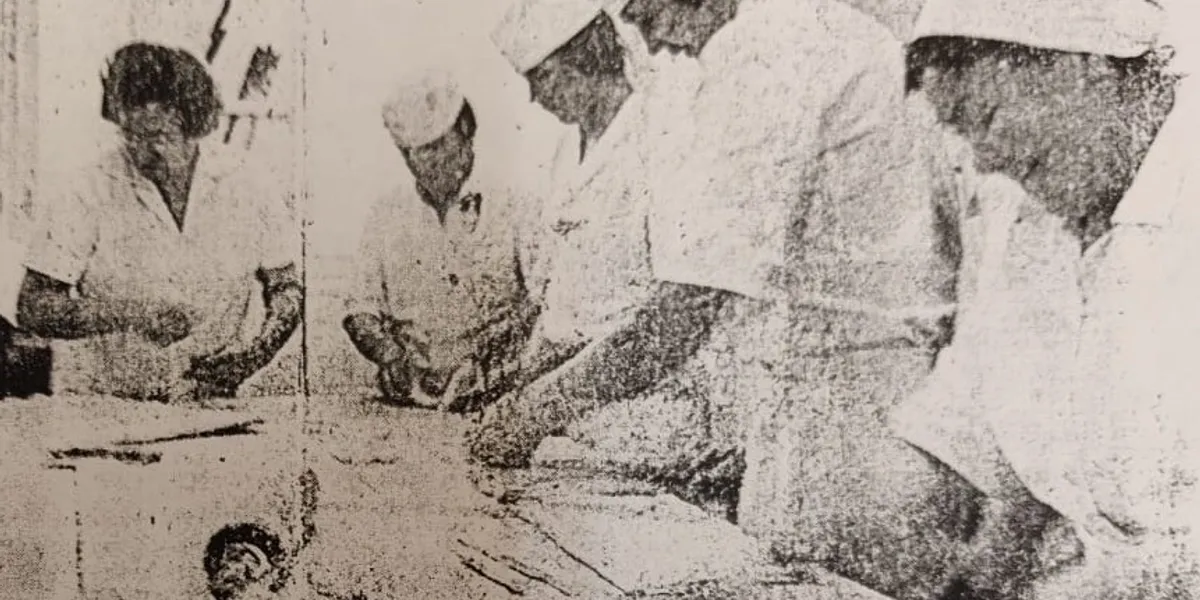 Karkiaisen leipureita vuonna 1976